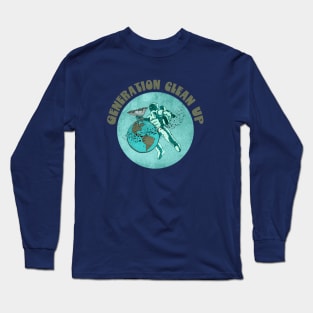 Generation Clean Up - Plastic Planet Astronaut Long Sleeve T-Shirt